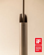 Load image into Gallery viewer, COSMIC Flat Silicone Loo Brush, Flexible Design, Dual-Mount, Matte Black Holder