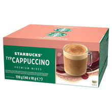 Load image into Gallery viewer, Starbucks Cappuccino Instant Coffee Sachets 40 x 18g - Creamy &amp; Rich Cafe Taste