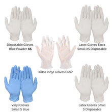 Load image into Gallery viewer, Aquarius Disposable Gloves Blue Powder Free Latex Free Food Safe Exam 100 Pack