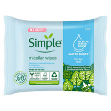Load image into Gallery viewer, Simple Micellar Water Sheet Mask &amp; Biodegradable Wipes Bundle