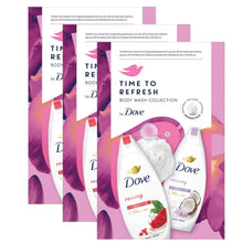 Load image into Gallery viewer, Dove Time to Refresh Body Wash Collection 2Pcs Gift Set for Her with Shower Puff