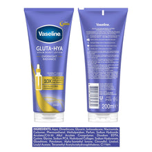 Load image into Gallery viewer, Vaseline Serum Burst Lotion Gluta-Hya Overnight Radiance 200ml, 3 Pack