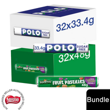 Load image into Gallery viewer, Nestle Chocolate Tubes, Rowntree Vegan 32x48g &amp; Polo Sugar-free Mints 32x33.4g