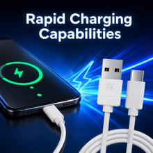 Load image into Gallery viewer, FX Factory USB-C Charging &amp; Data Cable 1m White Fast Sync, 4 Pack