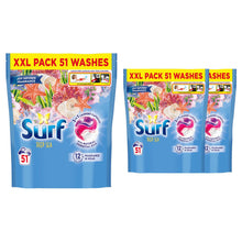 Load image into Gallery viewer, Surf 3 in 1 Laundry Washing Detergent Capsules Deep Sea, 153 Washes