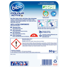 Load image into Gallery viewer, Bloo Colour Active Fresh Flower Fragrance Odour Stop Toilet Rim Block, 50g, 6 PK