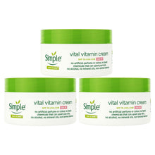Load image into Gallery viewer, Simple Kind to Skin Face Cream - Day SPF15 or Night Cream, Hydrating 50ml, 3 Pack