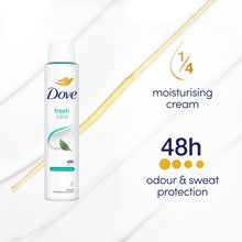 Load image into Gallery viewer, Dove Fresh Care Anti-Perspirant Deodorant Spray for 48H Protection 200ml, 12 Pk
