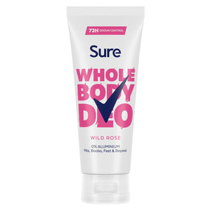 Sure Whole Body Wild Rose Bundle Deodorant Spray&Cream Aluminium Free for Women