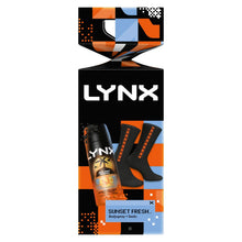 Load image into Gallery viewer, Lynx Sunset Spray + Socks Cracker Gift Set 1 piece, Choose your pack 1,2,3 or 4