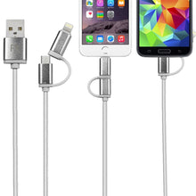 Load image into Gallery viewer, FX 2 in 1 Braided Charge &amp; Sync Cable - 2m : Space Grey