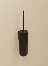 Load image into Gallery viewer, Cosmic Toilet Brush Holder Black Matte | Screws Install | 8x8.9x39.4 cm