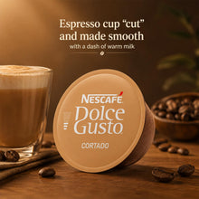 Load image into Gallery viewer, Nescafe Dolce Gusto Coffee Pods Caps Box of 16 Cortado Espresso Macchiato