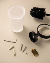 Load image into Gallery viewer, COSMIC Toilet Brush Holder Light Grey, Screw Mount, 7.6x11.3x36 cm