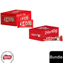 Load image into Gallery viewer, Nestle Chocolate Bar, KitKat 4 Finger 24x41.5g &amp; KitKat Chunky Milk 24x40g