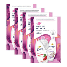Load image into Gallery viewer, Dove Time to Refresh Body Wash Collection 2Pcs Gift Set for Her with Shower Puff