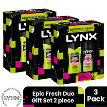 Load image into Gallery viewer, LYNX Epic Fresh Duo Gift Set 2 piece for Men, Choose Your Pack Size 1,2,3 or 4