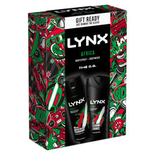 Load image into Gallery viewer, Lynx Africa THE O.G. Duo Body Wash &amp; Body Spray 2 Pieces Gift Set for Him