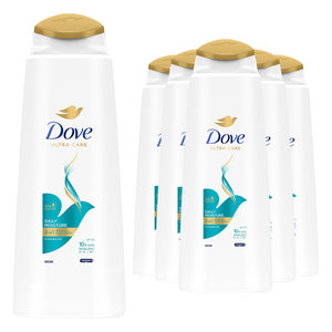 6x of 400ml Dove Nutritive Solutions Daily Moisture 2 in 1 Shampoo & Conditioner