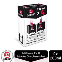 Load image into Gallery viewer, 3-In-One Multi-Purpose Drip Oil Easy to Use for Long-Lasting Lubrication 4x200ml