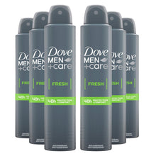 Load image into Gallery viewer, Dove Men+Care Fresh Antiperspirant Deodorant Spray for 48H Protection 200ml, 6pk