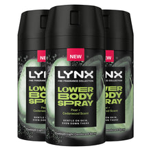 Load image into Gallery viewer, Lynx Lower Body Spray Pear + Cedarwood 72Hrs of Freshness 100ml, 3 Pack