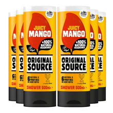 Load image into Gallery viewer, Original Source Vegan Shower Gel with 100% natural Fragrance 500ml, 6 Pack