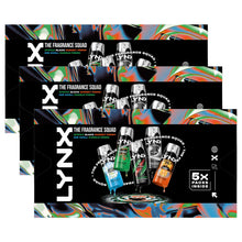Load image into Gallery viewer, Lynx Fragrance Squad Gift Set 5 Body Sprays Long-Lasting, Fresh, Daily Scent Kit