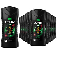 Load image into Gallery viewer, Lynx Africa 12-H Refreshing Fragrance Shower Gel Body Wash for Men, 12x225ml