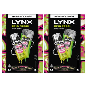 Lynx Epic Fresh Duo Gift Set with Body Spray & Bodywash - Zesty Clean Scent