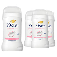 Load image into Gallery viewer, Dove Women Powder Soft Anti-Perspirant Deo Stick with 48H Protection 50ml, 3 Pk