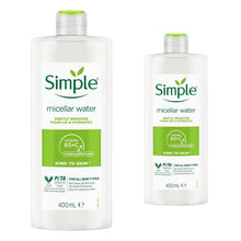 Load image into Gallery viewer, Simple Micellar Cleansing Water Hydrating Makeup Remover, 200ml or 400ml