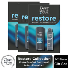 Load image into Gallery viewer, Dove Men+Care Restore Duo Gift Set Clean Comfort Bodywash &amp; Classic Deodorant