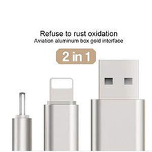Load image into Gallery viewer, FX 2 in 1 Braided Charge &amp; Sync Cable - 2m : Silver