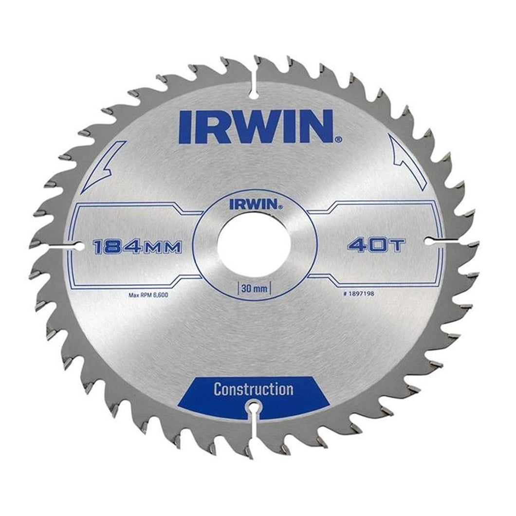 Construction Circular Saw Blade 184 x 30mm x 40T ATB