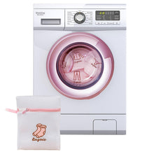 Load image into Gallery viewer, Haven Zippered Mesh Laundry Clothes Washing Bag,  White