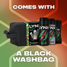 Load image into Gallery viewer, Lynx Africa Washbag Gift Set - Body Spray, Bodywash &amp; Antiperspirant Trio Kit