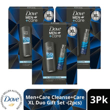 Load image into Gallery viewer, Dove Men+Care Cleanse+Care XL Duo Gift Set 2 piece, Choose your pack 1,2,3 or 4