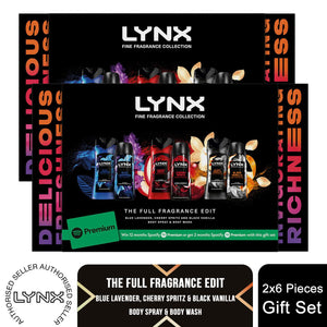 Lynx Fine Fragrance Gift Set, Premium Body Wash and Spray with Spotify Bonus