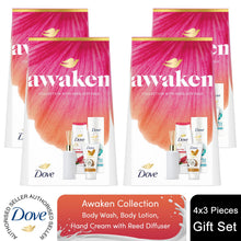 Load image into Gallery viewer, Dove Awaken Collection Gift Set with Bodywash, Lotion, Handcream &amp; Diffuser