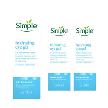 Load image into Gallery viewer, Simple Eye Gel Hydrating or Brightening for Tired &amp; Screen-Stressed Eyes25ml,3Pk