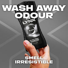 Load image into Gallery viewer, Lynx 12 Hrs Refreshing Black Frozen Pear &amp; Cedarwood Scent Body Wash 225ml, 12Pk