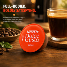 Load image into Gallery viewer, Nescafe Dolce Gusto Coffee Pods Caps Box of 16 Cafe Lungo