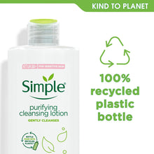 Load image into Gallery viewer, Simple Kind To Skin Purifying Cleansing Lotion for Sensitive Skin 200ml,3 or 6Pk