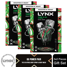 Load image into Gallery viewer, Lynx Africa Gift Set The O.G. Duo Body Spray &amp; Bodywash Classic Masculine Scent
