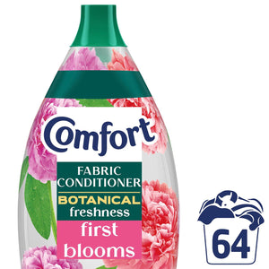 Comfort Botanical Fabric Conditioner First Blooms Softner 960ml 64 Washes, 2 pk