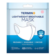 Load image into Gallery viewer, Termin8 Water Repellent Reusable Adult/Teen Face Covering Mask - Pink