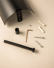 Load image into Gallery viewer, COSMIC Toilet roll Holder Light Grey Matte Measures 13 x 13.5 x 7 cm