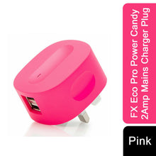 Load image into Gallery viewer, FX Eco Pro Power Candy 2Amp Mains Charger Plug - Pink
