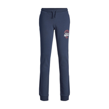 Load image into Gallery viewer, Jack &amp; Jones Jjibrat Junior Jogging Bottoms 2 Pack Sweat Pants Navy Hawthorn Rose
